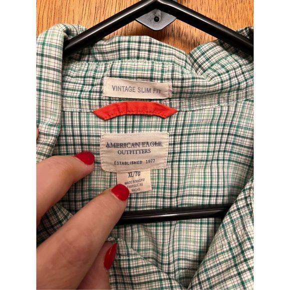 Mens Vintage Slim Fit Button Down By American Eagle Outfitters XL - Picture 3 of 3